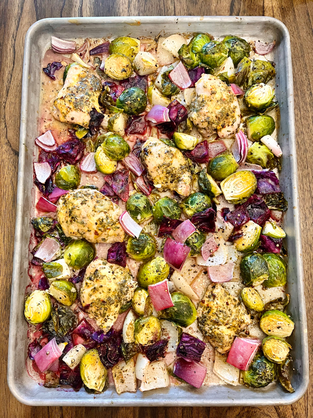 Veggie Chicken Sheet Pan Dinner