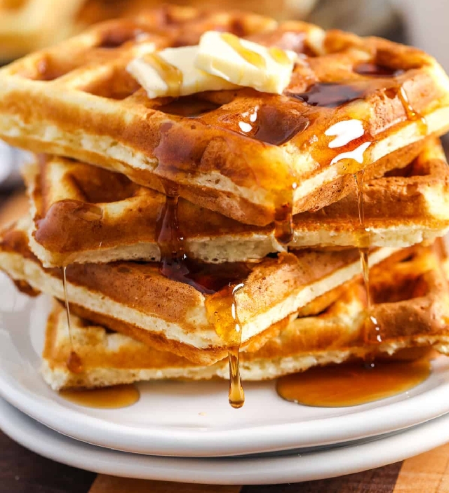 Fluffy Homemade Waffles