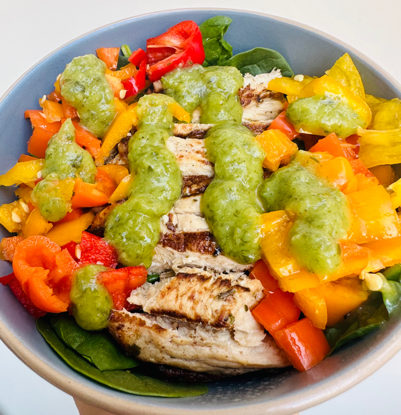 Grilled Chicken Salad 🫑🥗