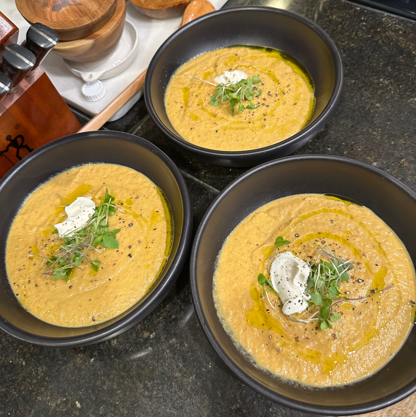 Creamy Roasted Vegetable Soup