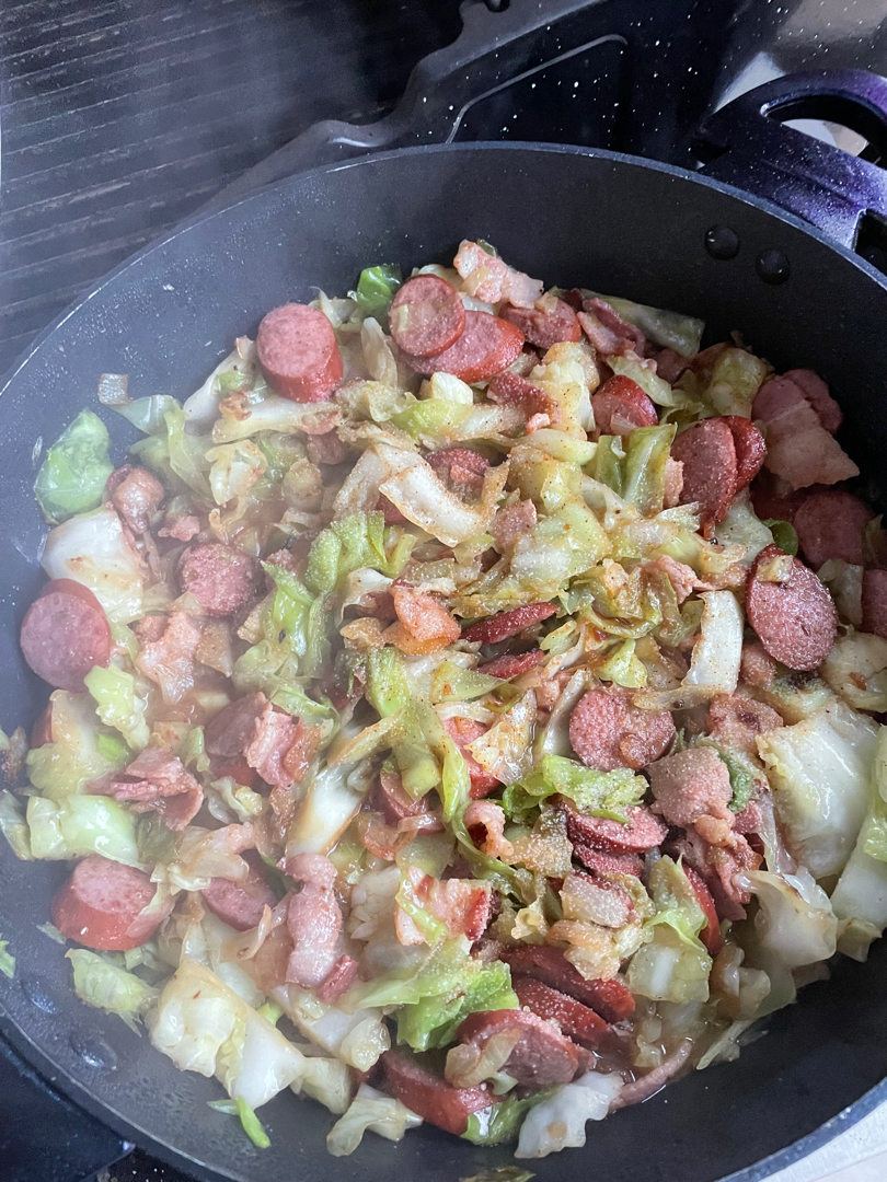 Fried Cabbage with meat