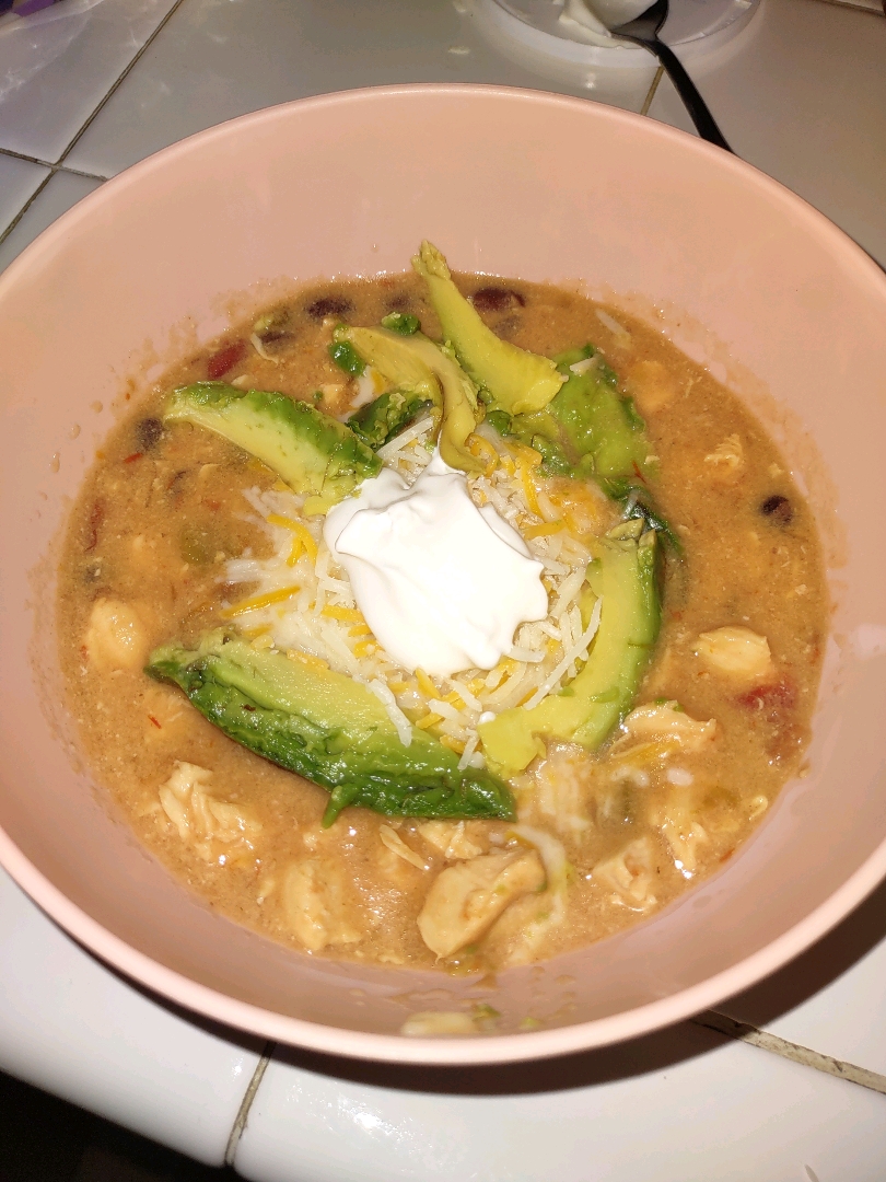 Crock-Pot Creamy Chicken tortilla soup