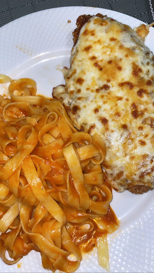 Gluten Free Vodka Chicken Parm and Pasta