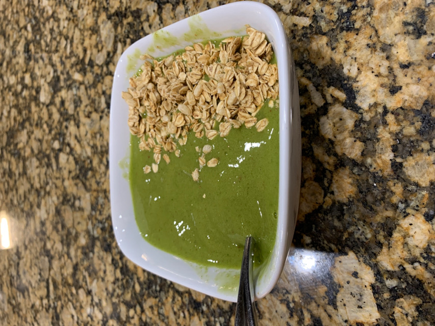 Breakfast smoothie bowl