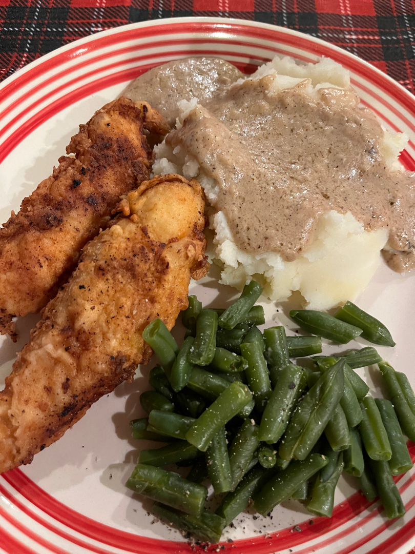 Fried Chicken Tenderloin and Gravy