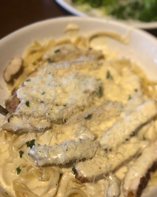 CREAMY CAJUN CHICKEN & SHRIMP ALFREDO
